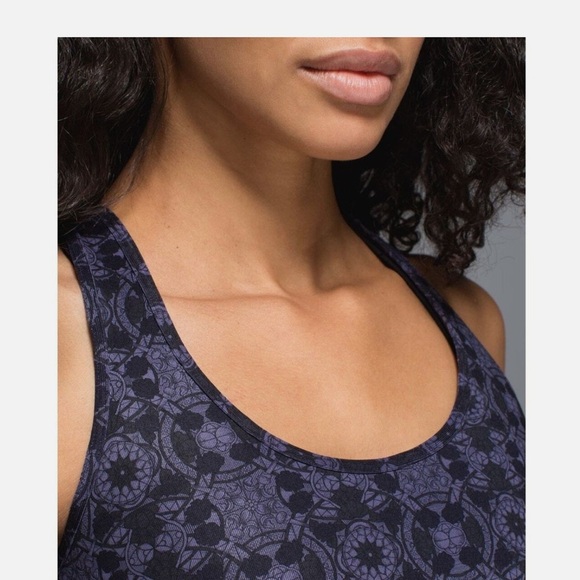 Lululemon Cool Racerback Mini Prisma Nightfall Black Grape - Picture 3 of 8